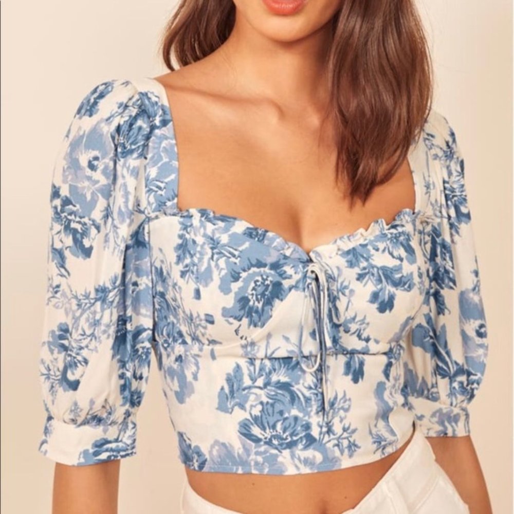Reformation Luna Crop Top Size 6